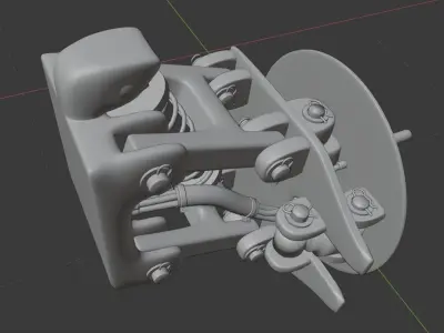 SUSPENSION FOR MARS ROVER 3D model