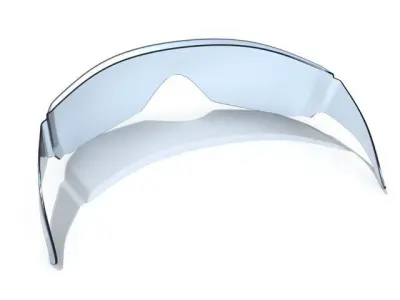 Protective glasses Low-poly 3D model