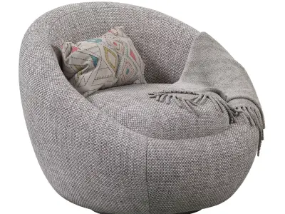 Cozy Swivel Chair 3D model purchase