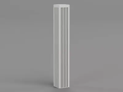 Paper Skyscraper V2 Low-poly 3D model