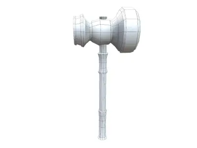 War Hammer Low-poly 3D model purchase