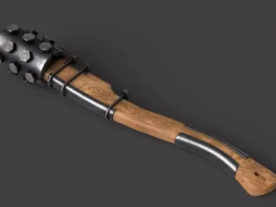 Modifiable Strike Weapon 03 Low-poly 3D model