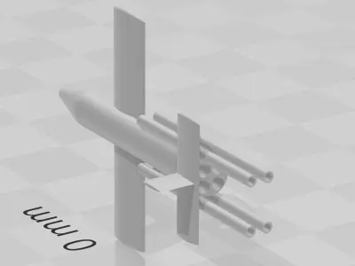 Fairey Stooge UK WW2 Guided Missile 3D print model