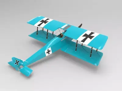 Halberstadt D series 3D model purchase