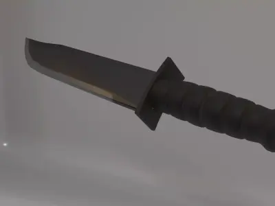 Army knife Low-poly 3D model