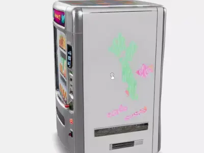 Digital Style Vending Machine Low-poly 3D model