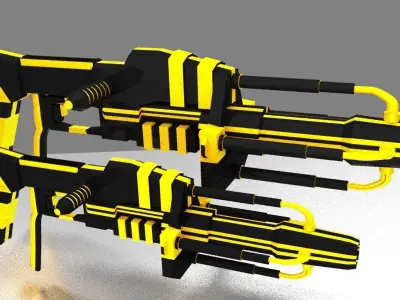 Scifi Gun 3D model get