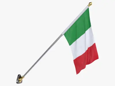  Italy Cloth Flag Wall Mount Animated 