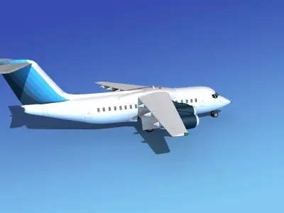 BAe 146-200 Corporate 4 3D model