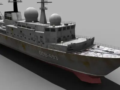 BALZAM SHIP Low-poly 3D model