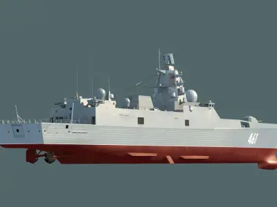 Admiral Gorshkov class frigate 22350  3D model