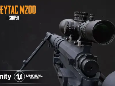 CHEYTAC M200 Low-poly 3D model purchase