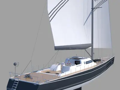 Sailboat 3D model
