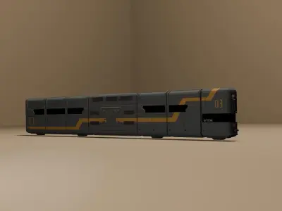 war train  3D model