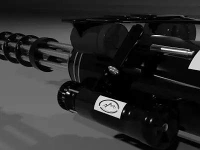 Real mini gun  3D model