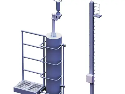 The wind instrument 3D model