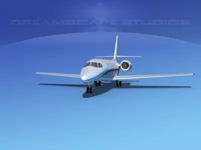 Cessna 680 Citation Sovereign  V08 3D model