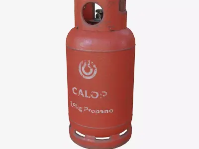 19kg Propane Calor Gas Bottle Low-poly 3D model
