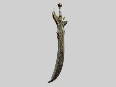 Sword Low-poly 3D model 101