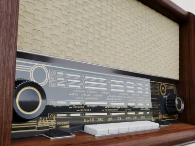 Muromets retro radio 3D model