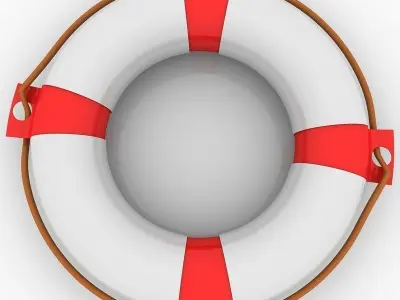 Lifebuoy life preserver 3D model