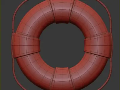 Lifebuoy life preserver 3D model
