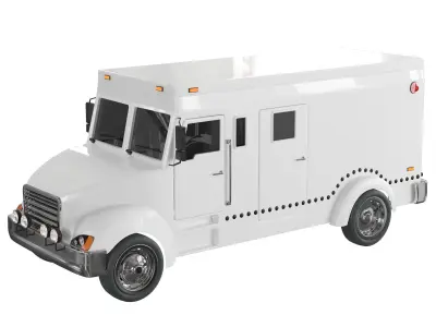 armored truck 3D model