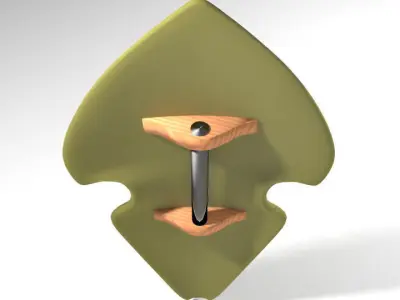 Personal Armor Shield - Medieval Elven 3D model