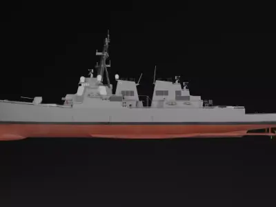 USS Arleigh Burke class destroyer 3D model