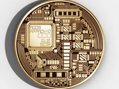 BITCOIN HIGH DETAILED MODEL 3D model