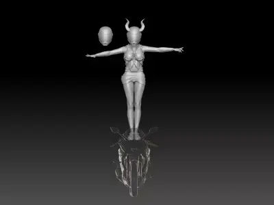 superbike SKIRT girl ride 4 3D print model