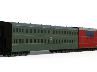 Breitspurbahn locomotive henschel 3D model purchase