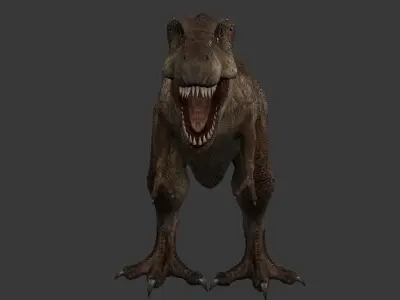 Tyrannosaurus Rex Low-poly 3D model 14