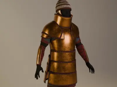 Bronze Age Armor  Set 3D model