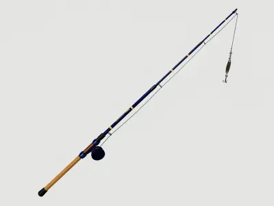 Fishing rod 3D model shop