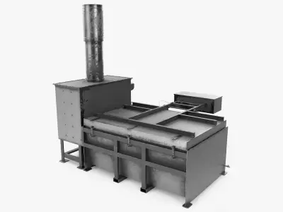  Cremation Oven for Animal Incineration Rigged 