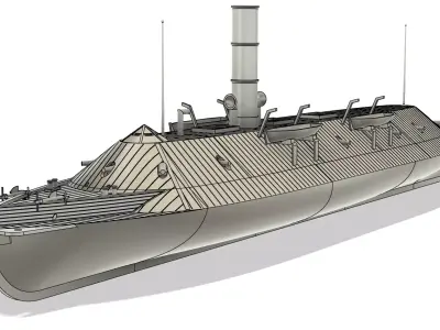 CSS Virginia RC Model 1-72 3D print model