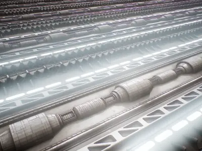 PBR Sci-Fi Texture Pack 05 Low-poly 3D model