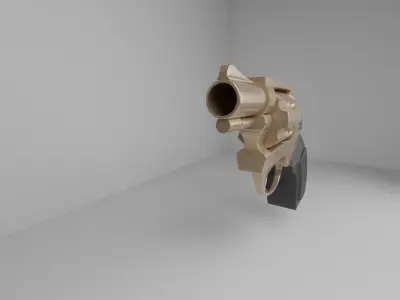 Free Mini Revolver Free low-poly 3D model