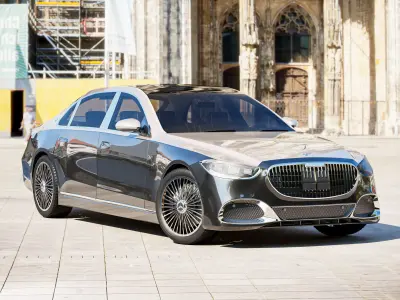 MercedesBenz SClass Maybach 2021 3D model