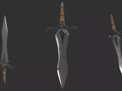 Sword Began Free low-poly 3D model