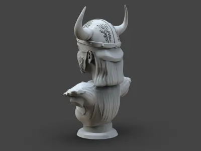 Viking Woman Bust 3D print model