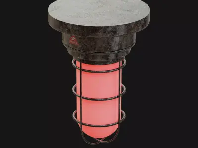 Bunker Light Low-poly 3D model purchase