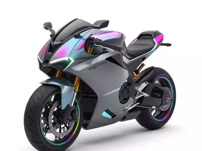 Futuristic Cartoon Motorcycles And Scooters 3D Collection 3D Model Pack