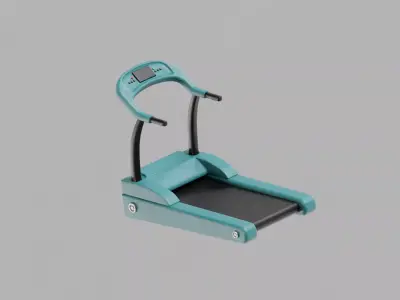 Treadmill Cartoon Low-poly 3D model