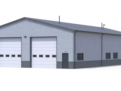 Industrial Building 59 PBR Low-poly 3D model