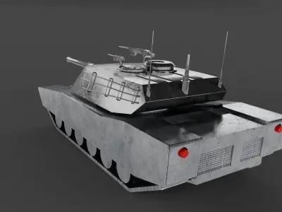 Abram - Tank Low-poly 3D model
