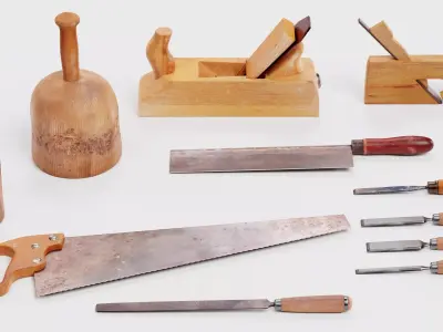 -Carpentry Tools- 3D model