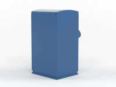 Clothes Recycling Bin Free 3D model