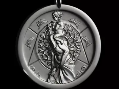 Saint Christopher Pendant 3D print model